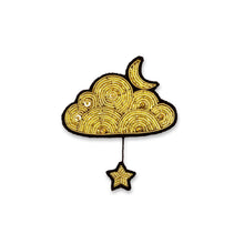 Load image into Gallery viewer, Macon & Lesquoy - Brooch - Golden Cloud and Star