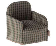 Load image into Gallery viewer, Maileg Chair, Mouse - Green Check