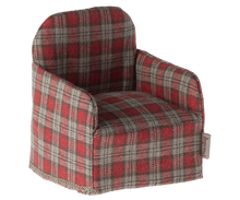 Load image into Gallery viewer, Maileg Chair, Mouse - Red Check