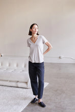 Load image into Gallery viewer, It Is Well L.A. Everyday V-Neck T-Shirt - Slate Gray