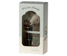 Load image into Gallery viewer, Maileg - Winter Mouse with Ski Set - Big Brother