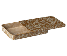 Load image into Gallery viewer, Maileg Metal Box with Sliding Lid - Blossom Ocher