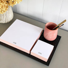 Load image into Gallery viewer, Wms&Co. Classic Edged Pads: Blush, 3 sizes: Small Square