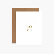 Load image into Gallery viewer, Souvenir Stationery - LOVE Gold Foil Anniversary Valentine's Day - Greeting Card