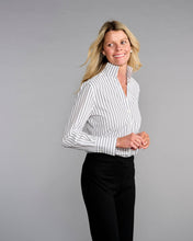 Load image into Gallery viewer, Claridge + King - The League in Black + White Stripe: M