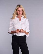 Load image into Gallery viewer, Claridge + King - The Pleated League in Crisp White (Easy-Care): L