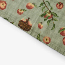 Load image into Gallery viewer, Milkbarn Organic Cotton Two-Piece Burp Cloth Set | Apple Orchard