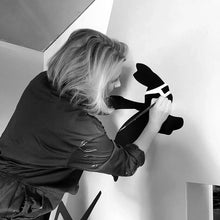 Load image into Gallery viewer, HAM Fine Art Hand-Pulled Screen Print - Seesawing Rabbit