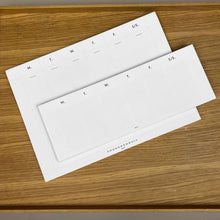 Load image into Gallery viewer, Wms&Co. Keyboard Planner Pads Gold Foil Edged / Weekly Desk Planner