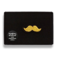 Load image into Gallery viewer, Macon & Lesquoy - Brooch - Golden Moustache