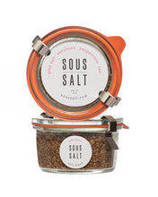 Load image into Gallery viewer, Sous Salt - Grey Salt Szechwan Tan Glass Jar: 4oz