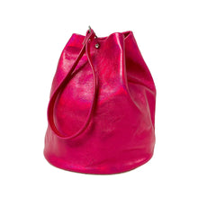 Load image into Gallery viewer, Tracey Tanner - Iridescent Bucket Bag | Hologram Fuschia