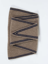 Load image into Gallery viewer, Oats & Rice Bronte Spindle-shaped Cashmere Scarf | Tan
