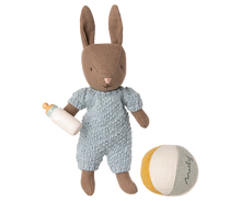 Load image into Gallery viewer, Maileg - Rabbit Set, Micro - Brown/Blue
