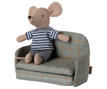 Load image into Gallery viewer, Maileg Sofa Bed, Mouse - Checker