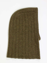 Load image into Gallery viewer, Oats & Rice Ribbed Balaclava | Green