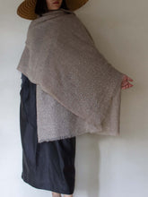 Load image into Gallery viewer, Oats & Rice Cashmere Diamante Shawl | Beige