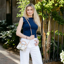 Load image into Gallery viewer, Uashmama Gemmina Crossbody Bag - Woven Silver