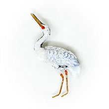 Load image into Gallery viewer, Trovelore Great Egret Brooch