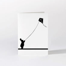 Load image into Gallery viewer, HAM Luxury Greeting Card - Kite Flying Rabbit