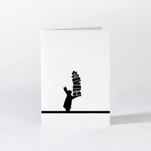 Load image into Gallery viewer, HAM Luxury Greeting Card - Present Giving Rabbit