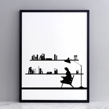 Load image into Gallery viewer, HAM Fine Art Hand-Pulled Screen Print - Reading Rabbit