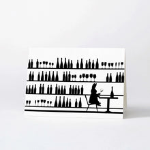 Load image into Gallery viewer, HAM Luxury Greeting Card - Wine Tasting Rabbit