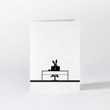 Load image into Gallery viewer, HAM Luxury Greeting Card - Working Rabbit