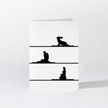 Load image into Gallery viewer, HAM Luxury Greeting Card - Yoga Rabbit