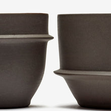 Load image into Gallery viewer, Kelly Wearstler Dune Collection - Coffee Cup | Slate | Set of Two