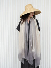 Load image into Gallery viewer, Oats & Rice Hana Dip Dyed Cashmere Shawl | Grey