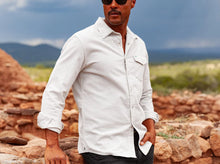 Load image into Gallery viewer, Criquet Corduroy Pearl Snap | Silver Fox