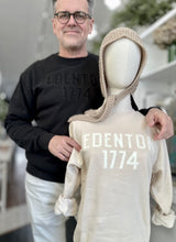 Load image into Gallery viewer, Circa 1774 Brand: EDENTON 1774 Organic Sweatshirt U.K. + Hand-Felted L.A.: Black