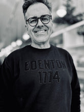 Load image into Gallery viewer, Circa 1774 Brand: EDENTON 1774 Organic Sweatshirt U.K. + Hand-Felted L.A.: Black