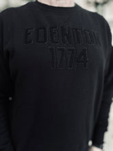 Load image into Gallery viewer, Circa 1774 Brand: EDENTON 1774 Organic Sweatshirt U.K. + Hand-Felted L.A.: Black