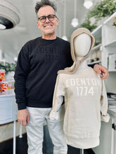 Load image into Gallery viewer, Circa 1774 Brand: EDENTON 1774 Organic Sweatshirt U.K. + Hand-Felted L.A.: Black