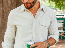 Load image into Gallery viewer, Criquet Corduroy Pearl Snap | Silver Fox