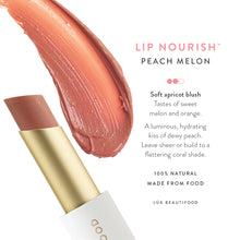 Load image into Gallery viewer, LÜK BEAUTIFOOD - Lip Nourish | Peach Melon