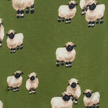 Load image into Gallery viewer, Milkbarn Bamboo Muslin Two-Piece Burp Cloth Set | Valais Sheep