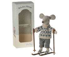Load image into Gallery viewer, Maileg - Winter Mouse with Ski Set - Dad
