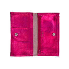 Load image into Gallery viewer, Tracey Tanner - Iridescent Sarah Wallet | Hologram Fuschia