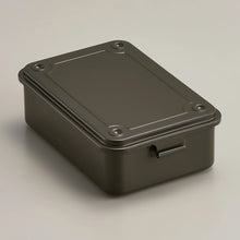 Load image into Gallery viewer, Toyo Steel Toolbox T-150 Steel Stackable Storage Box | Military Green