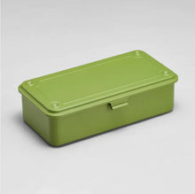 Load image into Gallery viewer, Toyo Steel Toolbox T-190 Steel Stackable Storage Box | JapaneseTea Green