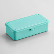 Load image into Gallery viewer, Toyo Steel Toolbox T-190 Steel Stackable Storage Box | Summer Emerald