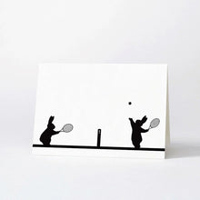 Load image into Gallery viewer, HAM Luxury Greeting Card - Tennis Rabbit