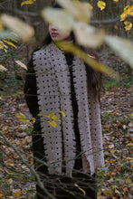Load image into Gallery viewer, Oats & Rice Waffle Cashmere Scarf | Latte Brown