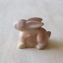 Load image into Gallery viewer, Soapstone Hand-Carved Bunny Resting