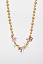 Load image into Gallery viewer, Abacus Row Moon Flower Necklace - No. 15