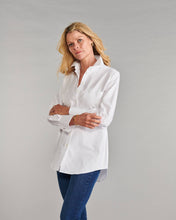 Load image into Gallery viewer, Claridge + King - The Mod in Crisp White Pinpoint: White easy-care pinpoint / XL