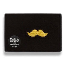 Load image into Gallery viewer, Macon & Lesquoy - Brooch - Golden Moustache